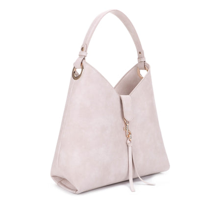 Thorton Swivel Snap Clasp Flap Accent Hobo Bag