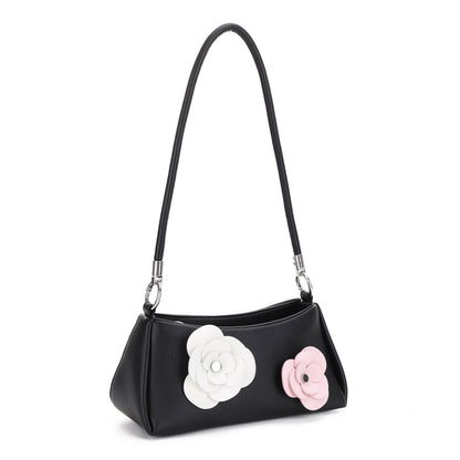 Rosalind Floral Applique Shoulder Bag