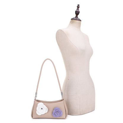 Rosalind Floral Applique Shoulder Bag