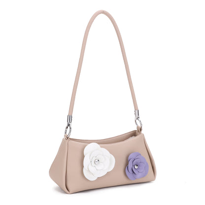 Rosalind Floral Applique Shoulder Bag