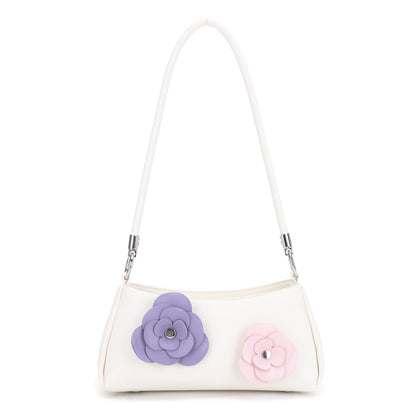 Rosalind Floral Applique Shoulder Bag