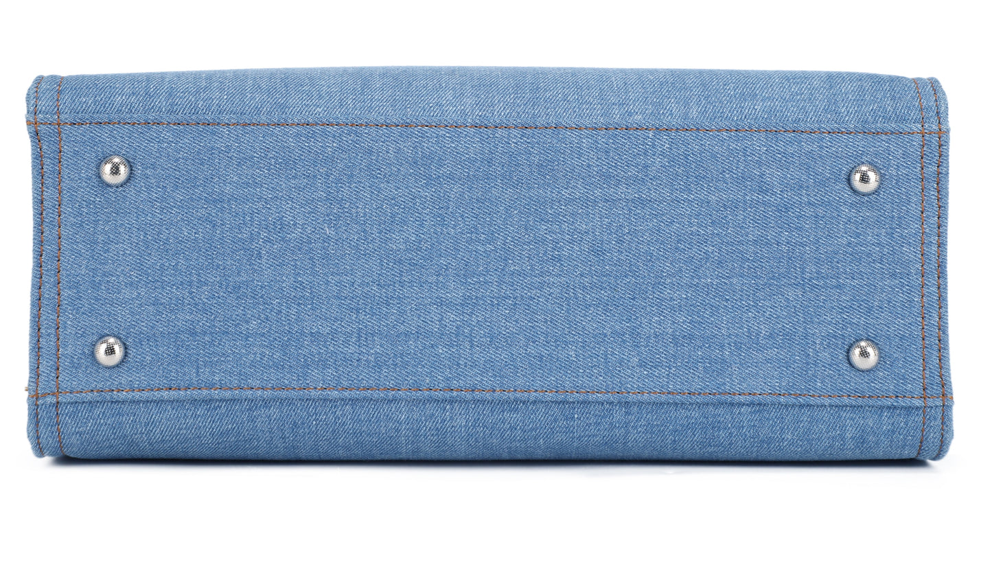 Denim Satchel