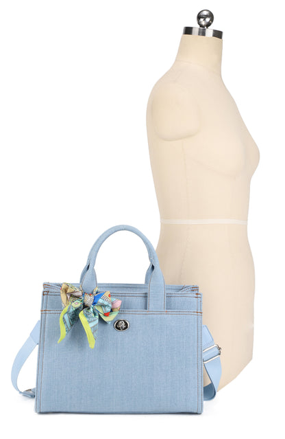Denim Satchel