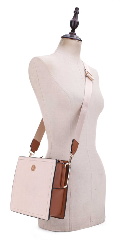 Juniper Emblem Structured Crossbody