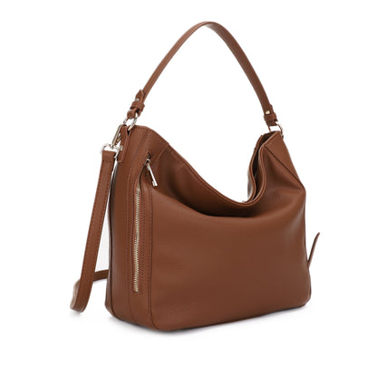 Charice Simple Minimalistic Hobo Bag with Side Front Pocket