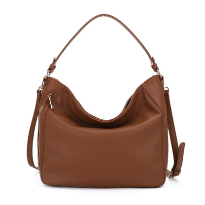 Charice Simple Minimalistic Hobo Bag with Side Front Pocket