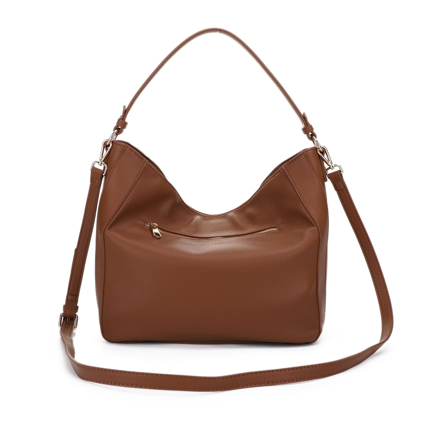 Charice Simple Minimalistic Hobo Bag with Side Front Pocket