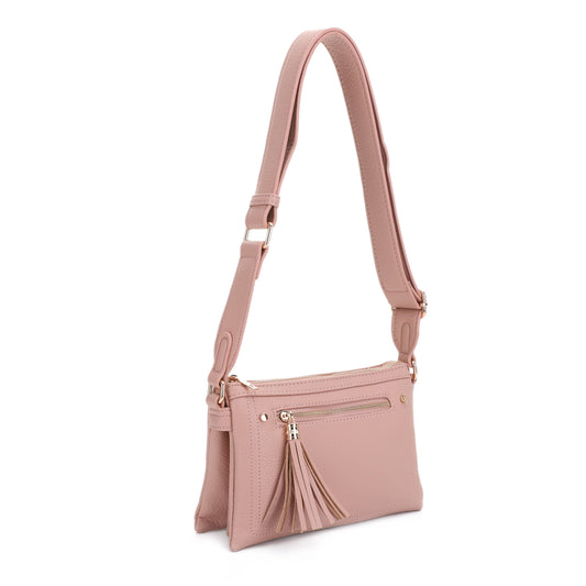 Cassidy Front Tassel Zipper Crossbody