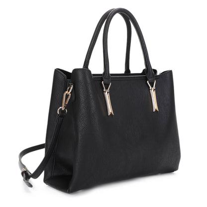 Katrine Metal Bar Accent Satchel