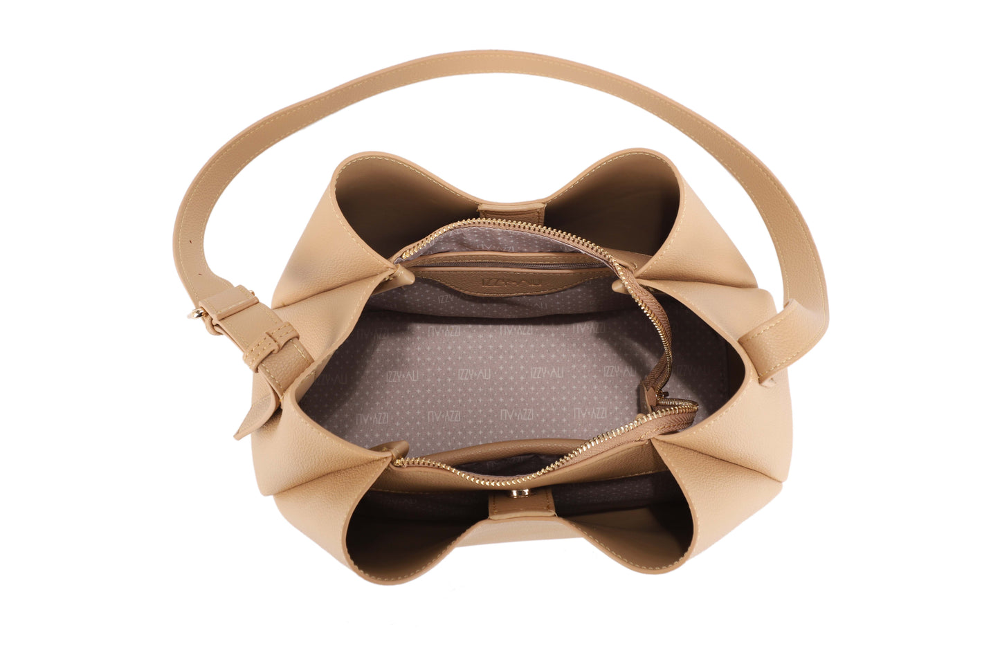 Triple Compartment Shoulder Bag