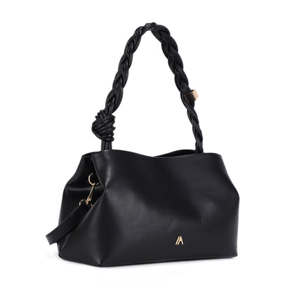 Braided Handle Satchel