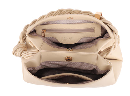 Braided Handle Satchel