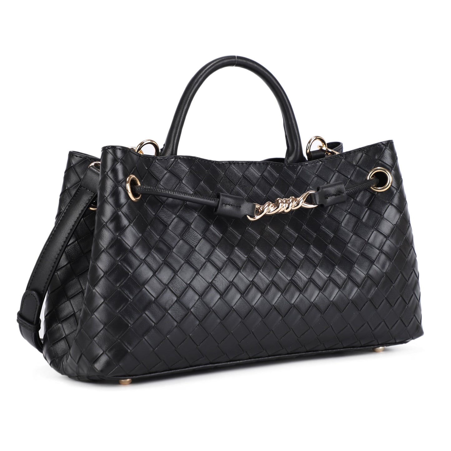 Embossed Woven Crossbody