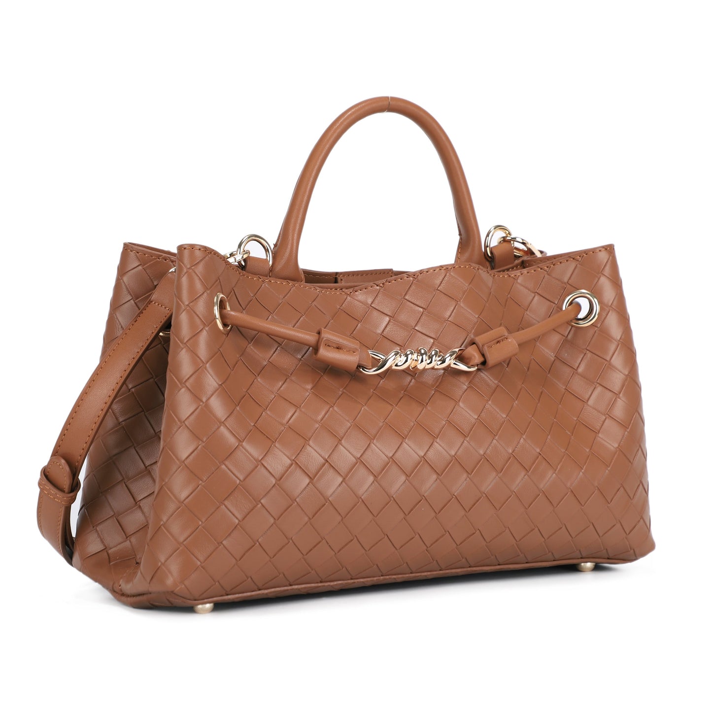 Embossed Woven Crossbody