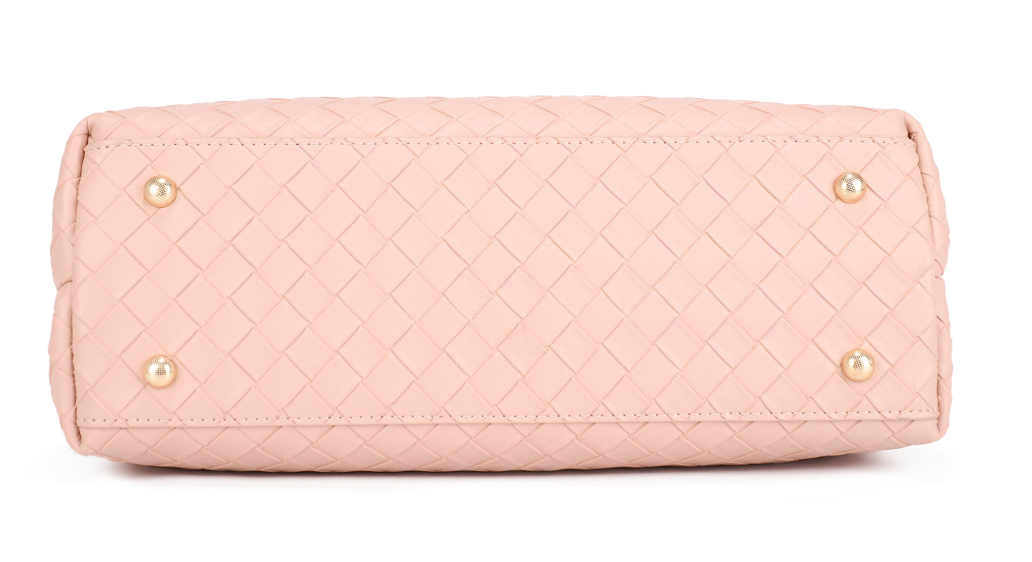 Embossed Woven Crossbody