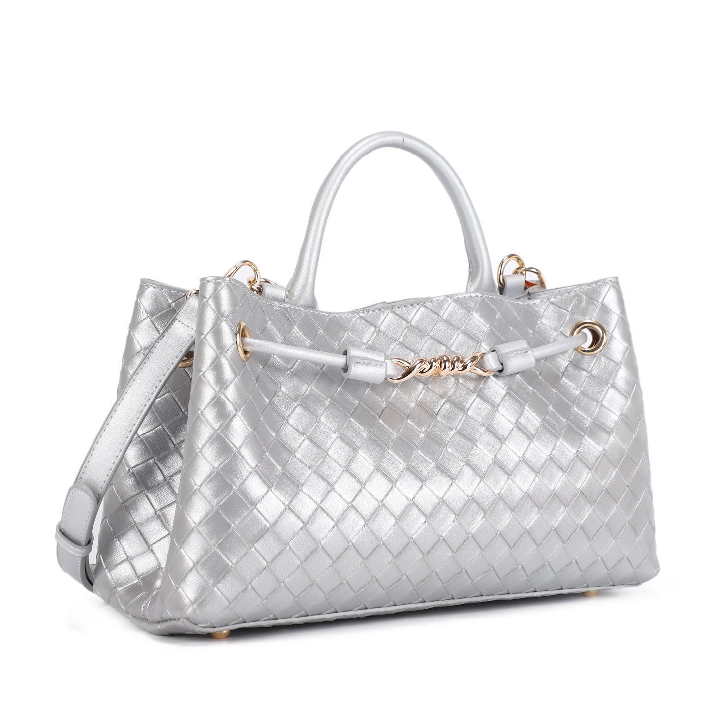 Embossed Woven Crossbody