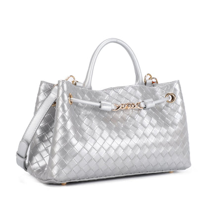 Embossed Woven Crossbody