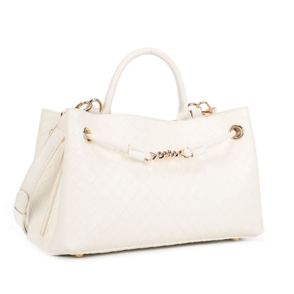 Embossed Woven Crossbody