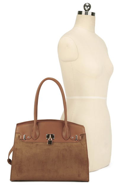 Uma Suede Satchel Set