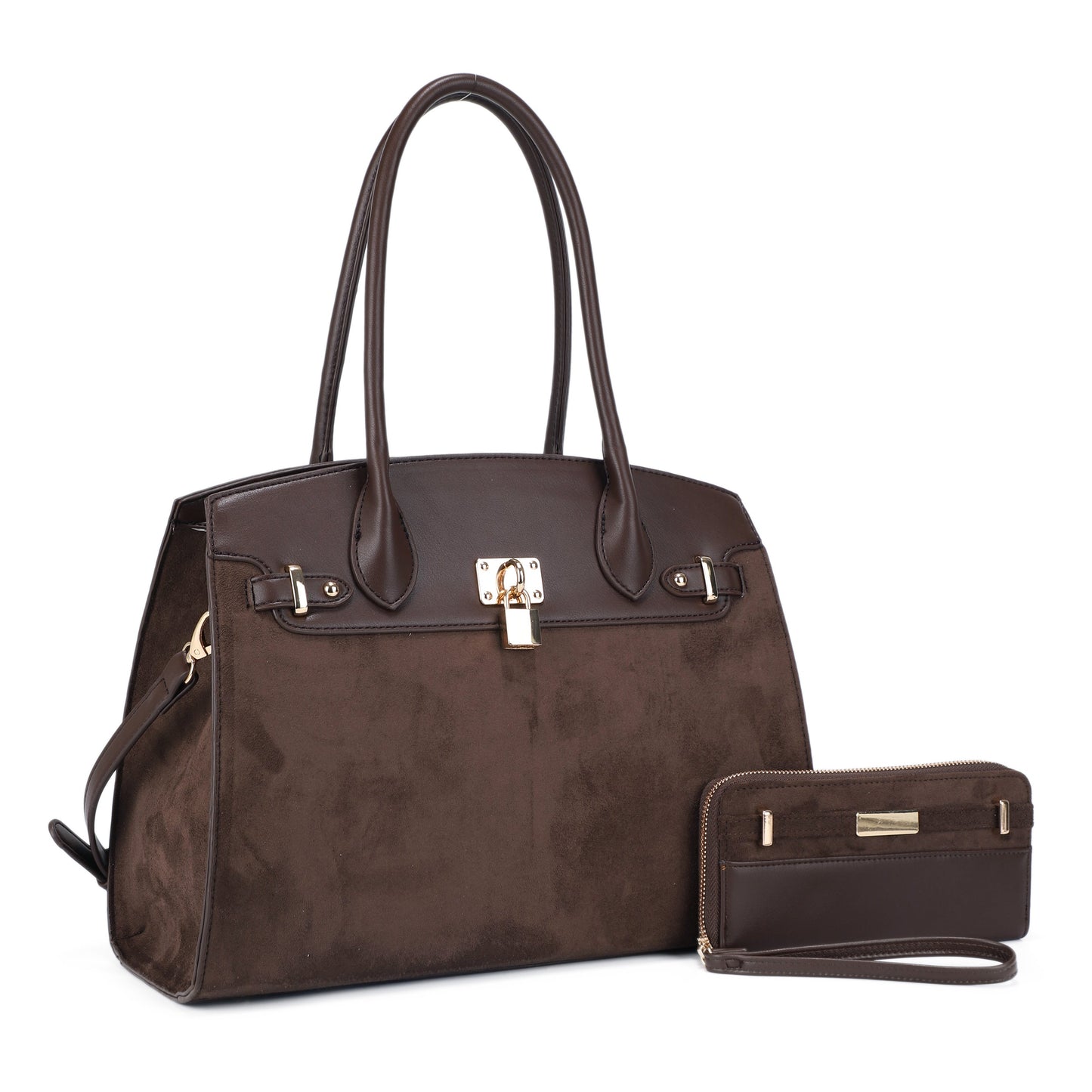 Uma Suede Satchel Set