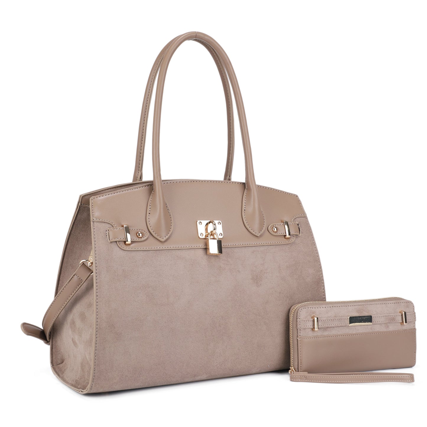 Uma Suede Satchel Set