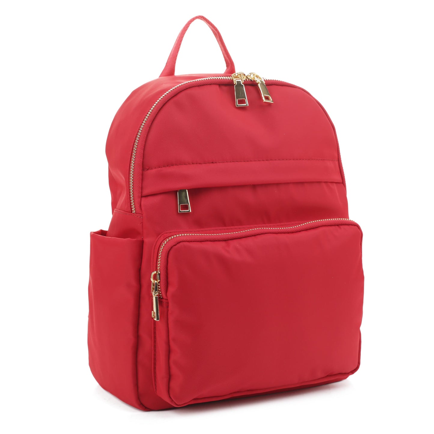 Double Front Pocket Nylon Backpack