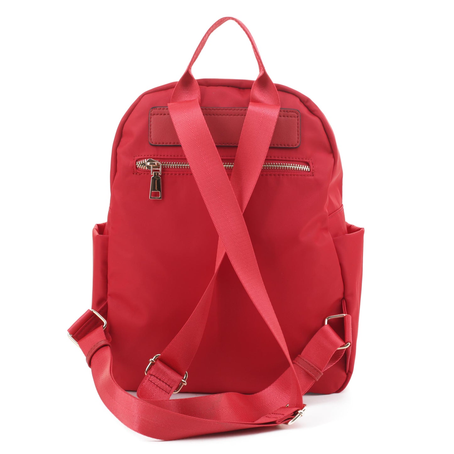 Double Front Pocket Nylon Backpack