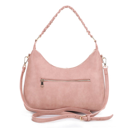 Patricia Hobo Shoulder Bag with Braided Handle