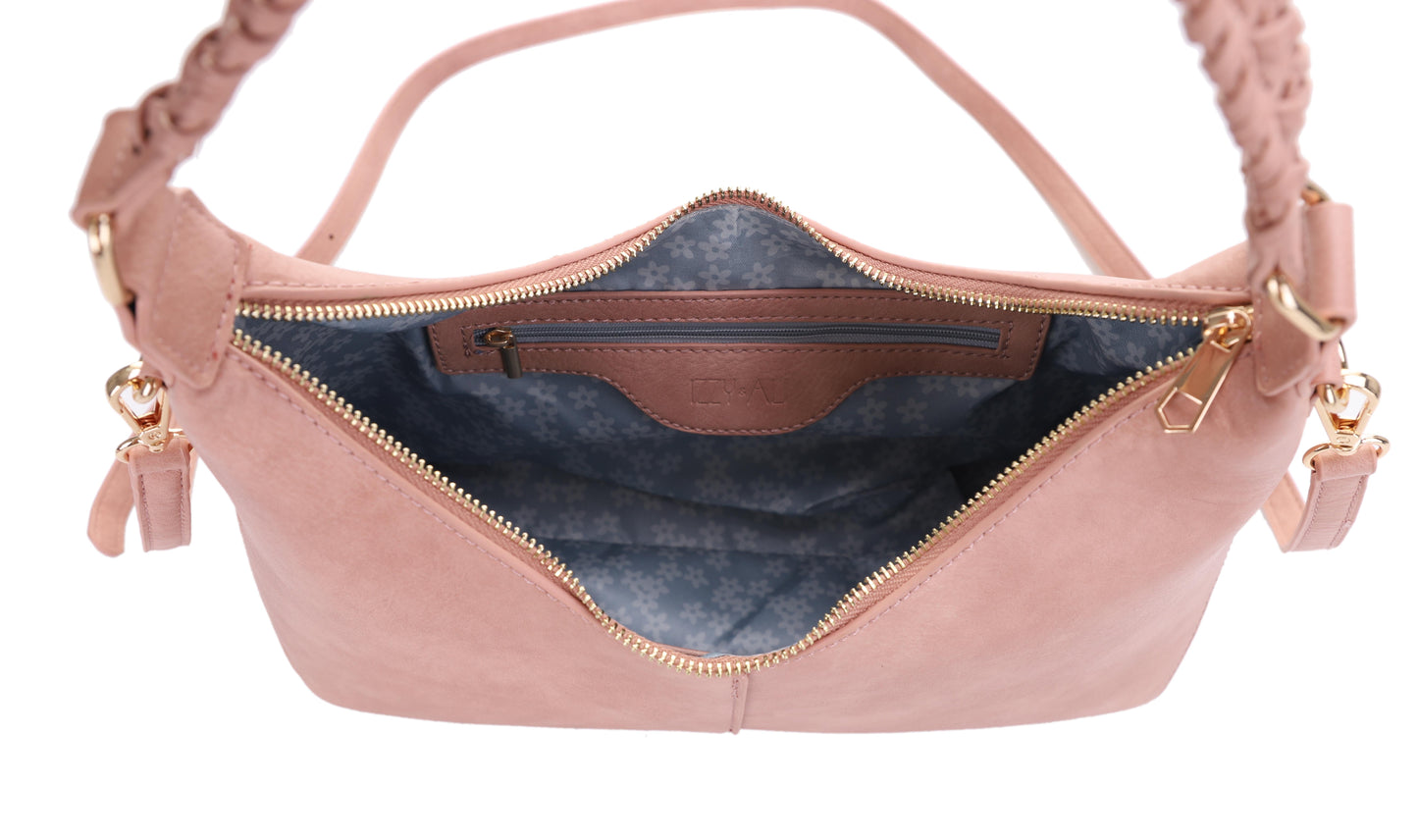 Patricia Hobo Shoulder Bag with Braided Handle