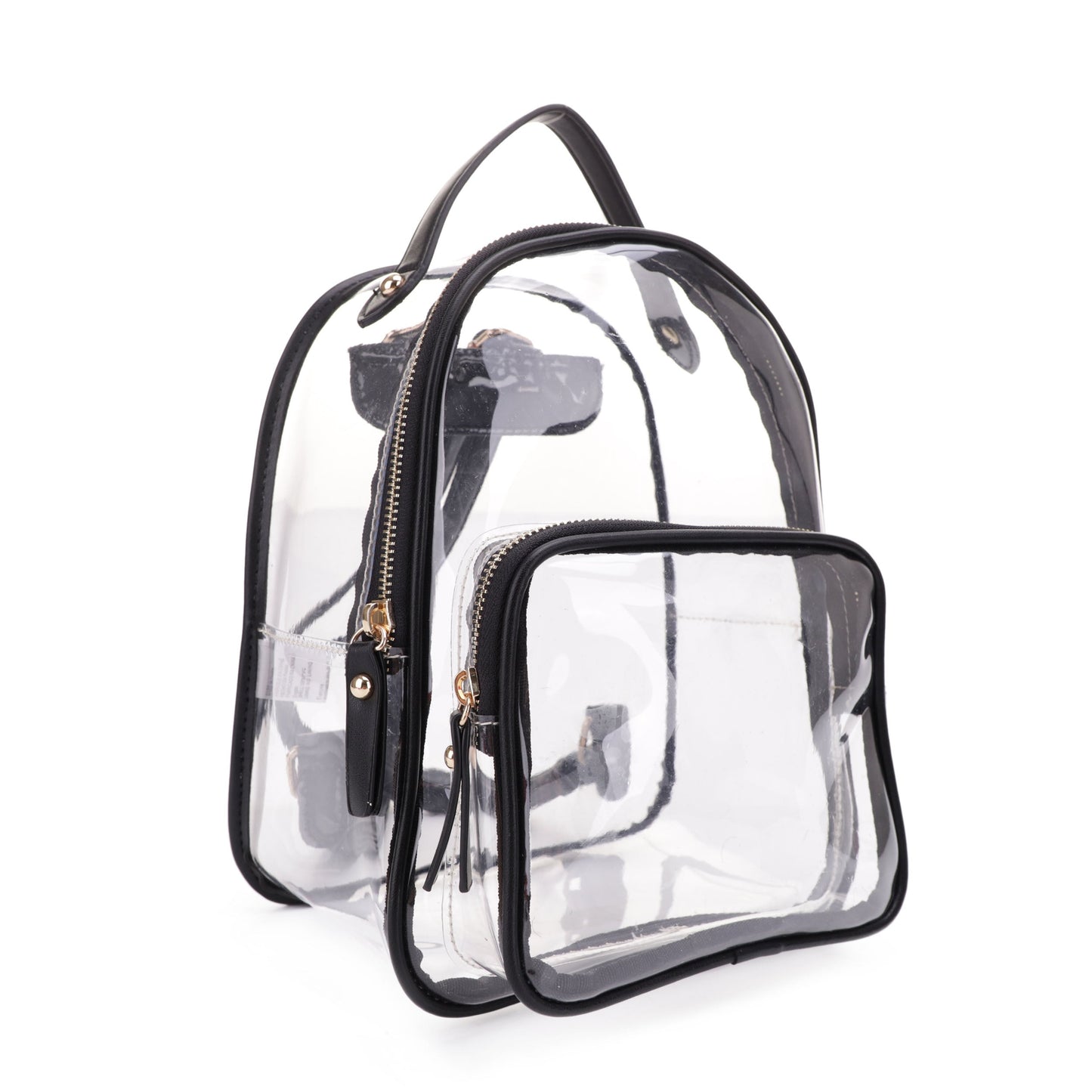 Color Accent Design Clear Backpack