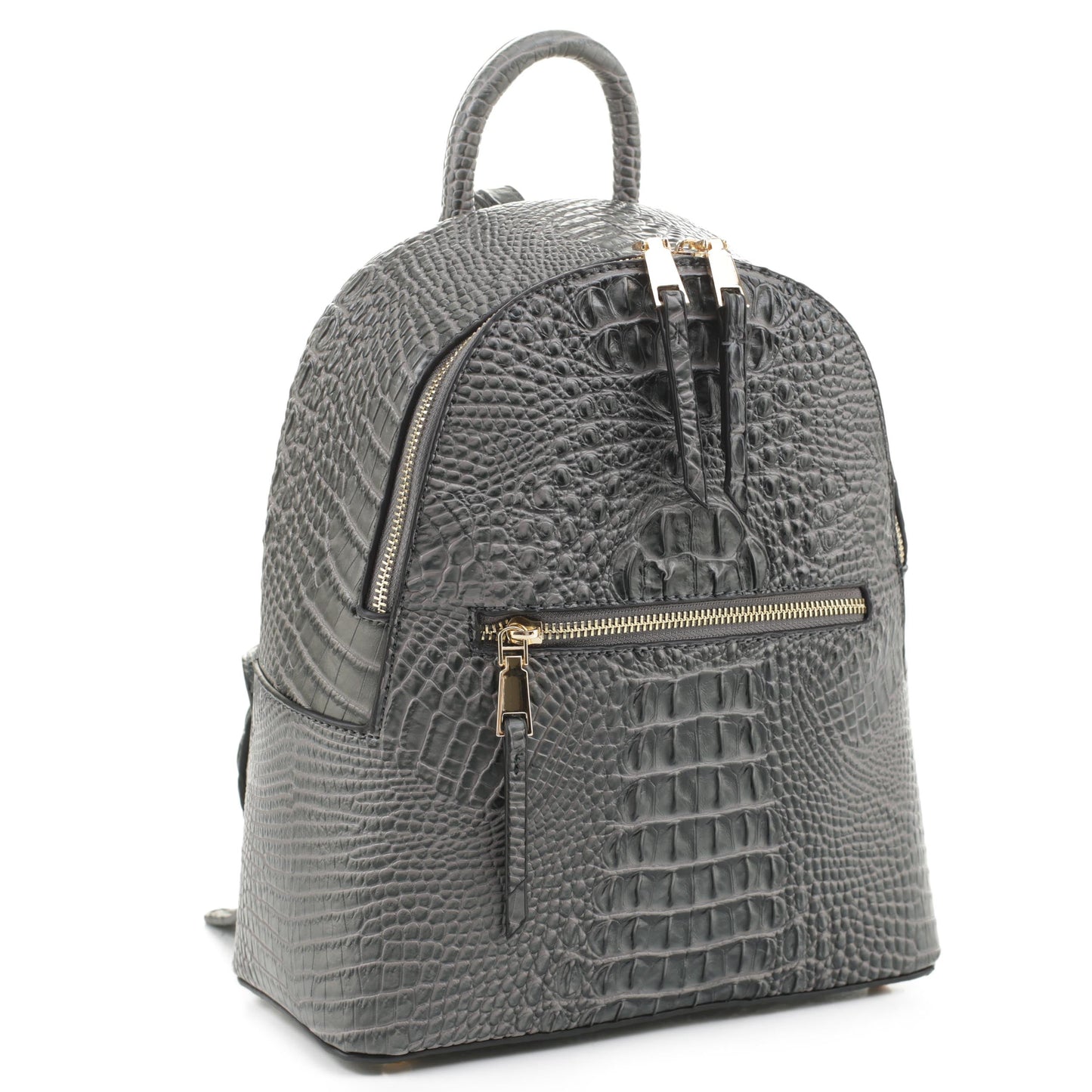 blake mini faux leather backpack Blake Crocodile Embossed Backpack