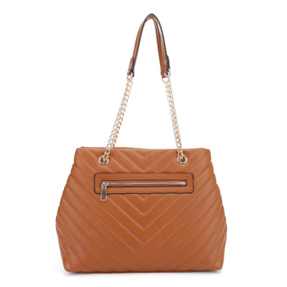 Valeria Chevron Quilted Shoulder