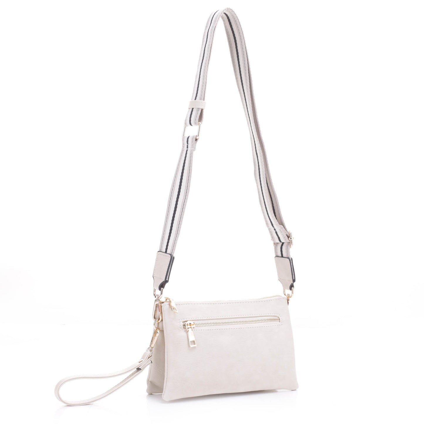 Callie Crossbody with Front Zipper Pocket and Webbing Strap