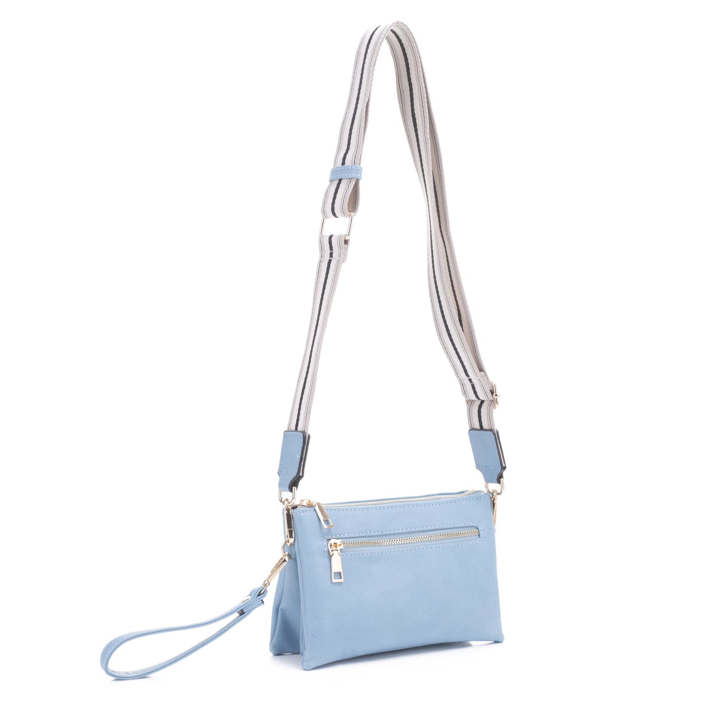 Callie Crossbody with Front Zipper Pocket and Webbing Strap