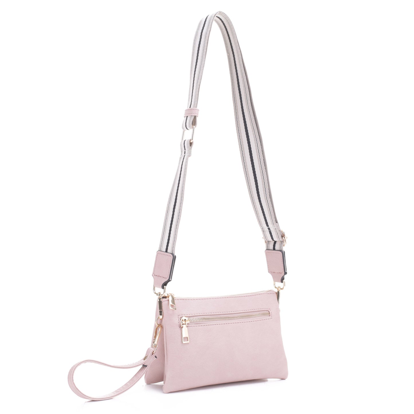 Callie Crossbody with Front Zipper Pocket and Webbing Strap