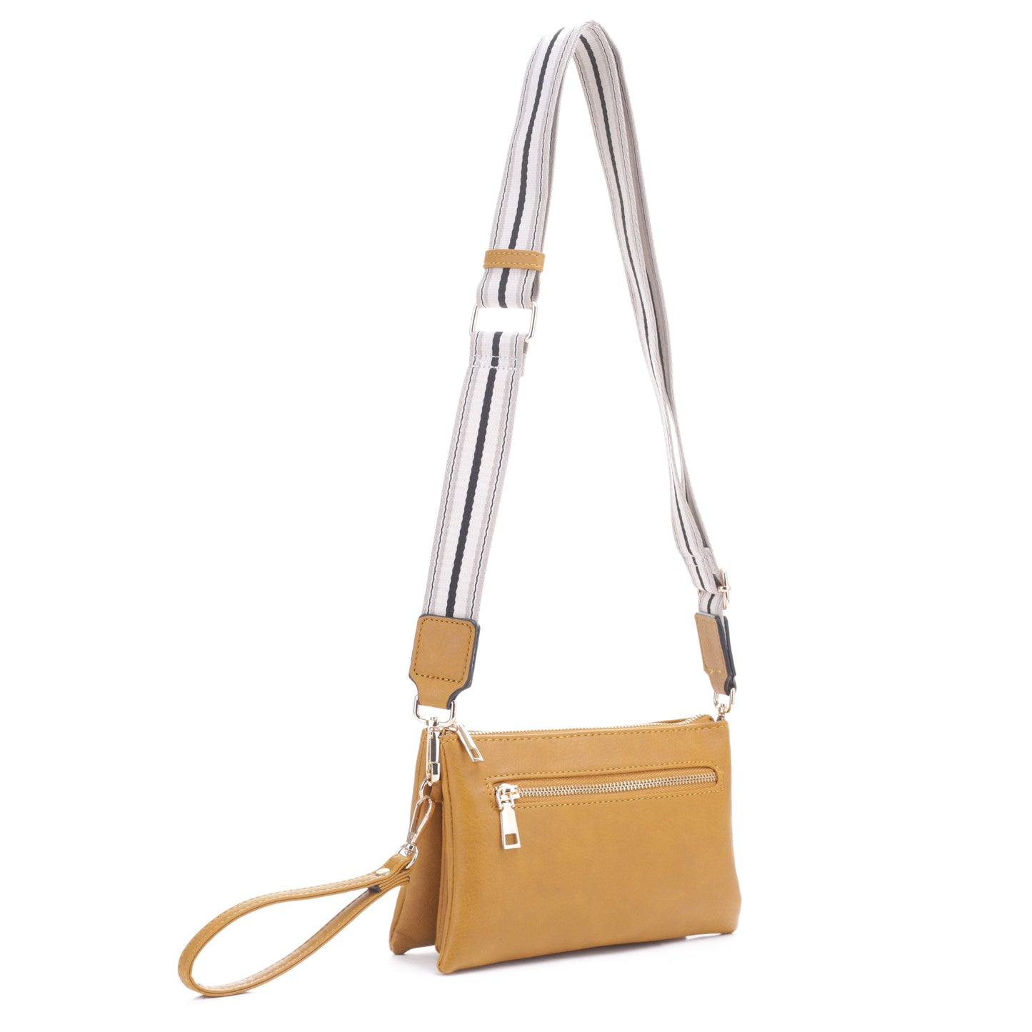 Callie Crossbody with Front Zipper Pocket and Webbing Strap