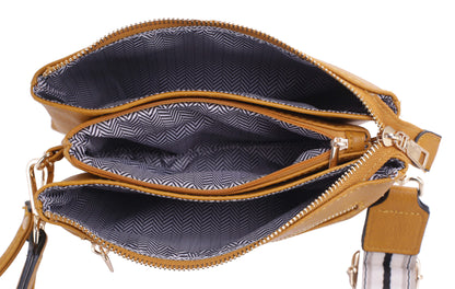 Callie Crossbody with Front Zipper Pocket