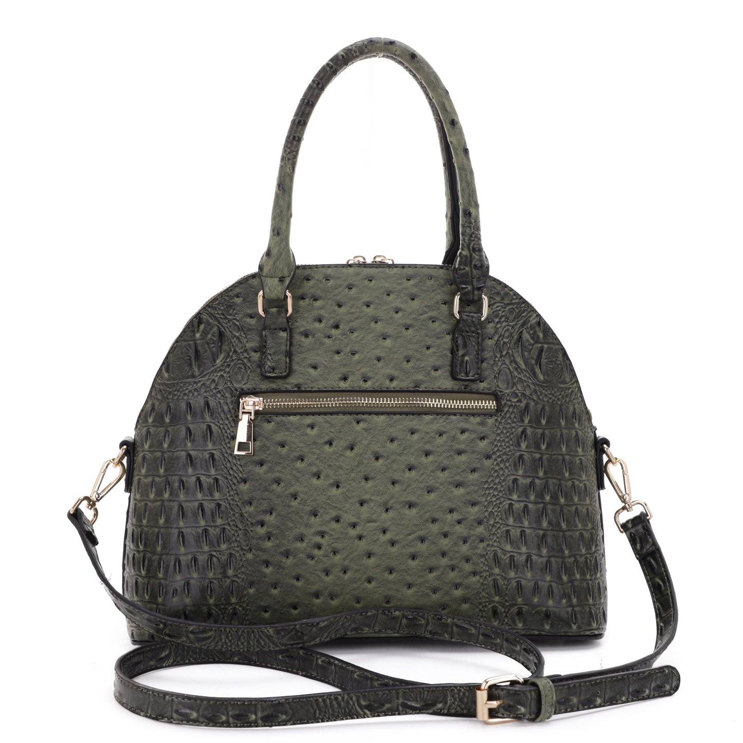 Urena Ostrich Print Satchel