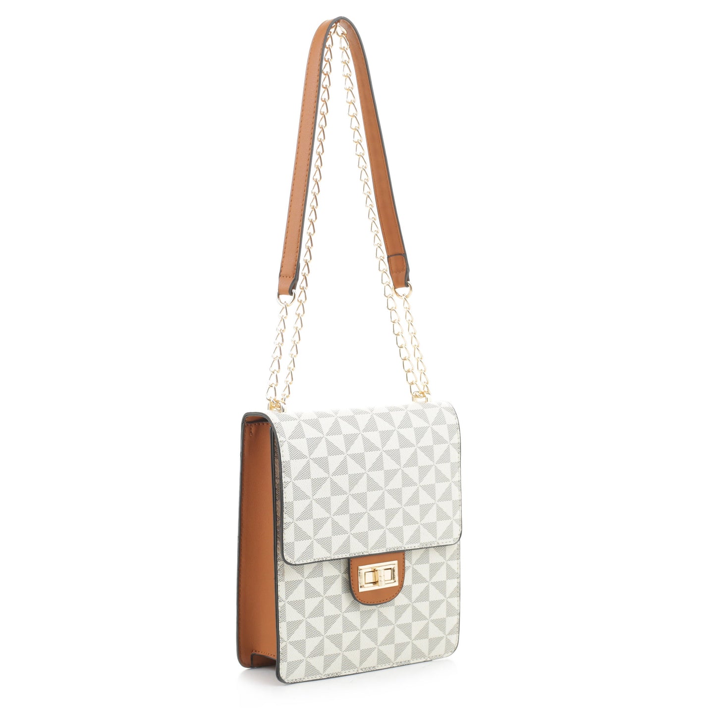 Lainey Geometric Monogrammed Crossbody