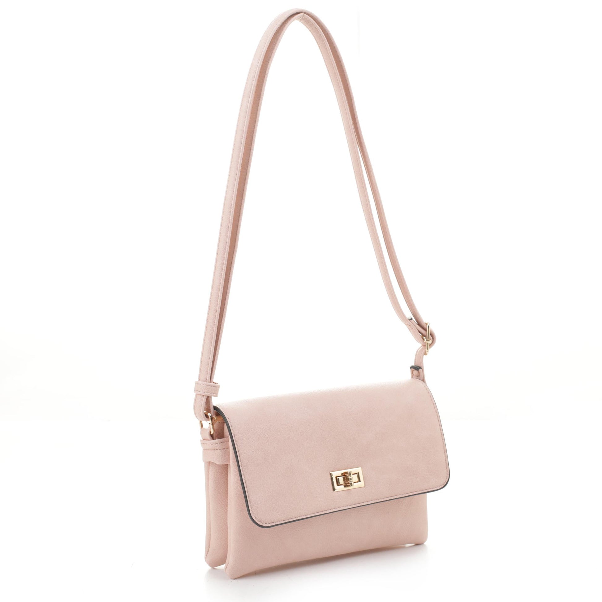 Isabelle Functional Multi Pocket Crossbody Bag (White Isabelle Functional Multi Pocket Crossbody Bag (White