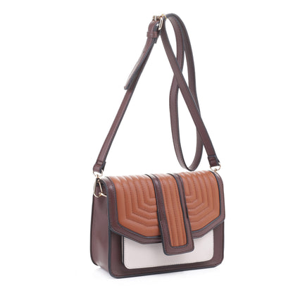 Cecile Color Block Quilted Crossbody