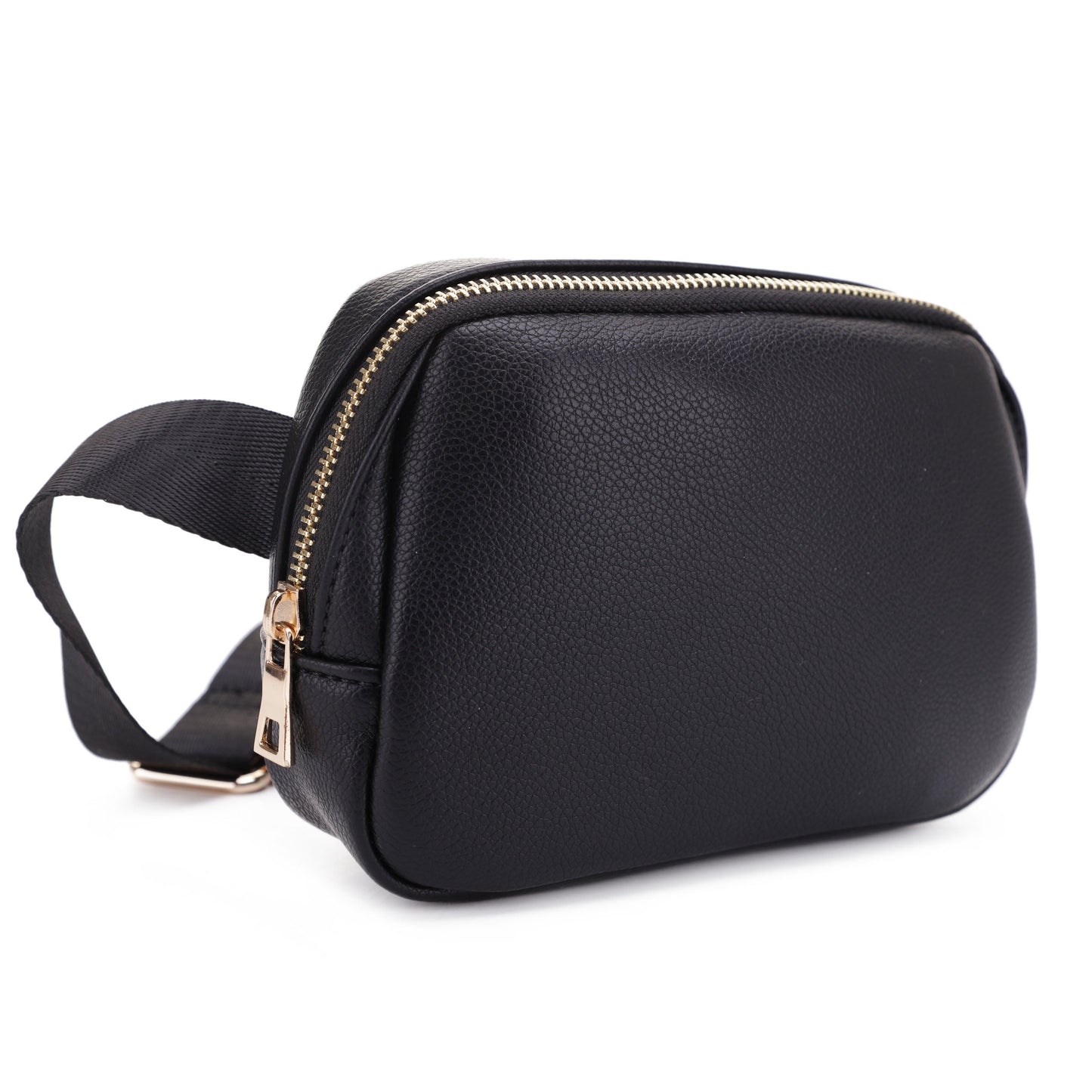 Nylon Strap Leather Belt Bag
