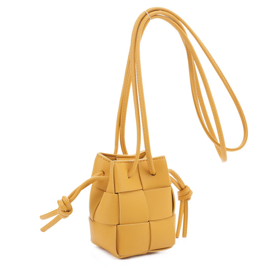 Nyla Mini Woven Bucket Crossbody