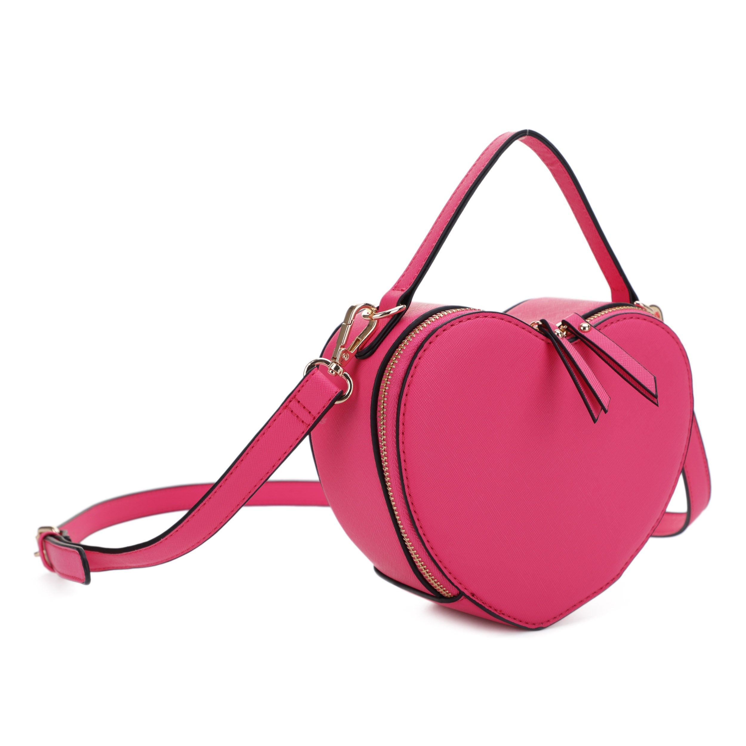 Pearla Heart Shape Crossbody with Top Handle